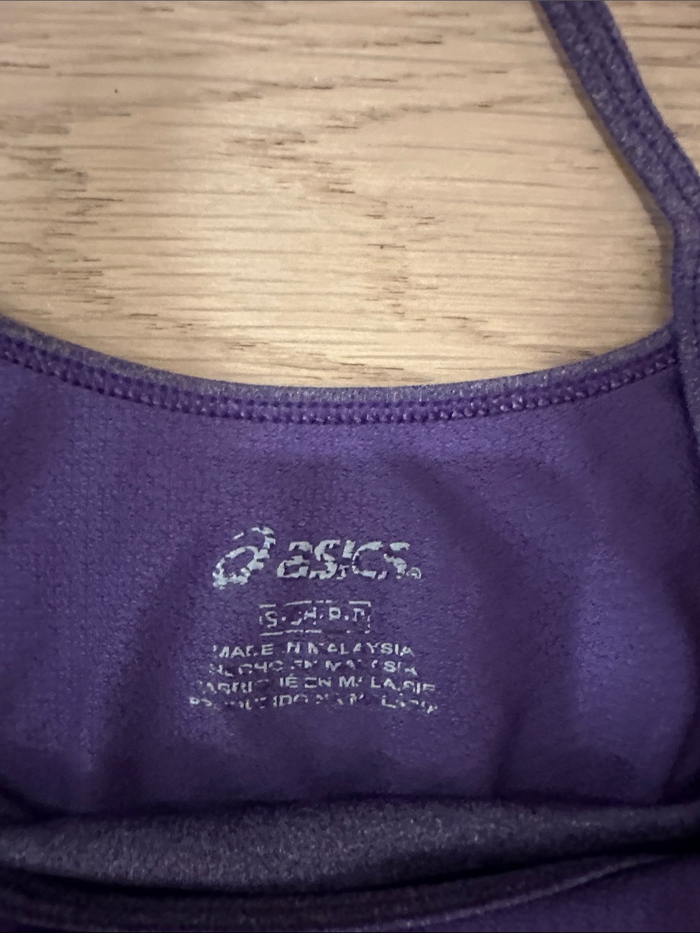 ASICS Deep Purple Long-Sleeve Performance Tee - Picture 2 of 5